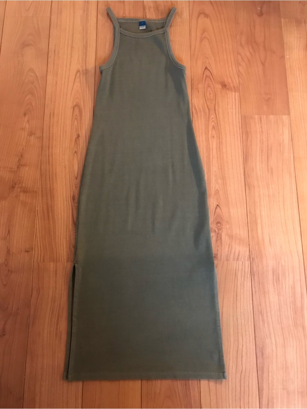 Old Navy Olive Green Ribbed Tank Maxi Dress Size Small